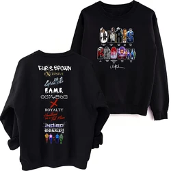 Chris Brown 11 11 Tour 2024 Sweatshirt Oversized Harajuku Round Neck Long Sleeve Sweatshirts Music Tour Fans