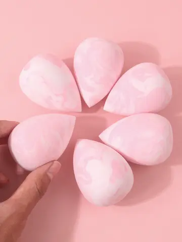 6Pcs Professional Makeup Sponge Set Large Soft Cosmetic Blender & Powder Puff Beginner-Friendly Face Makeup Kit
