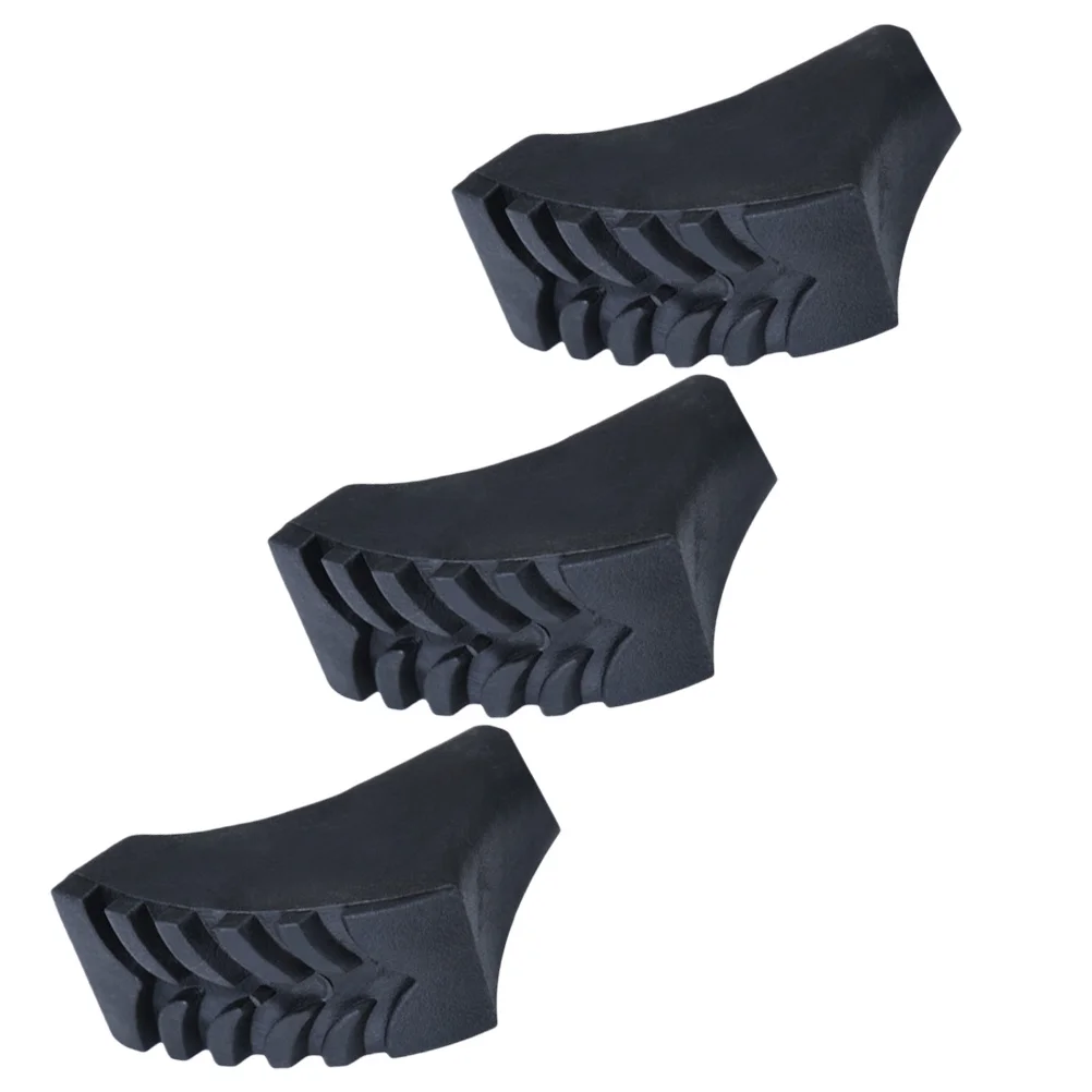 

3Pcs Hiking Stick Anti-Skid Covers Durable Rubber Trekking Pole Tip Protector Outdoor Pole Accessories Crutch Foot Cover