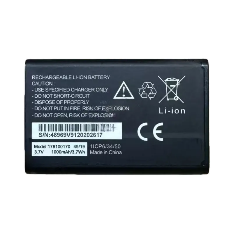 

3.7V 1000mAh replacement battery for 178100170 high quality, brand new