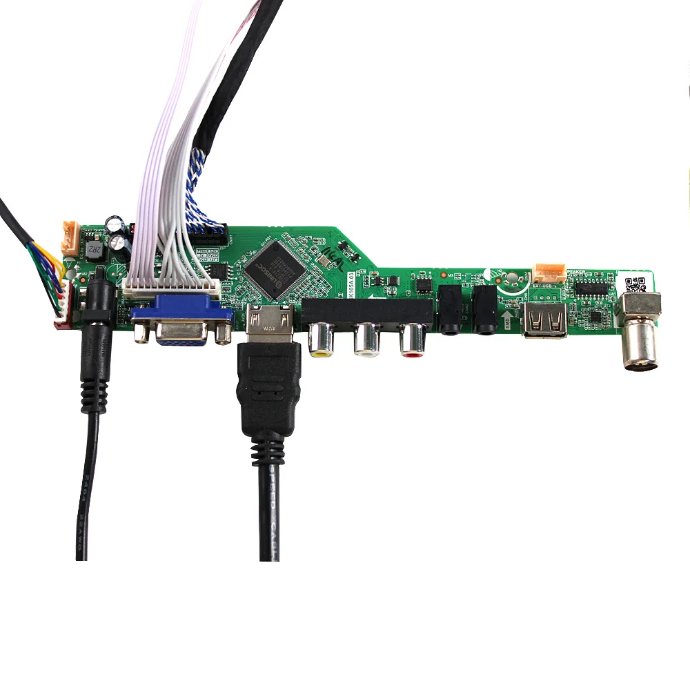 LVDS TFT LCD 스크린 및 TV HD MI USB VGA AV RF 보드, 17 인치, G170ETN02.0, 1280x1024, 30 핀