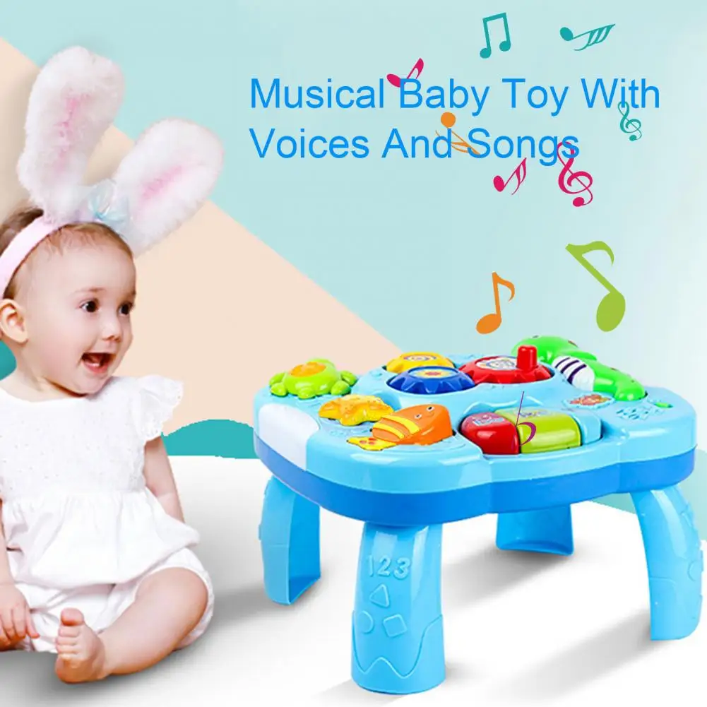 Music Table Baby Toys Learning Machine Educational Toy Music Learning Table Toy Musical Instrument for Toddler 6 months+