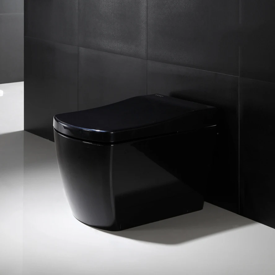 S380 bathroom products black smart toilet with remote