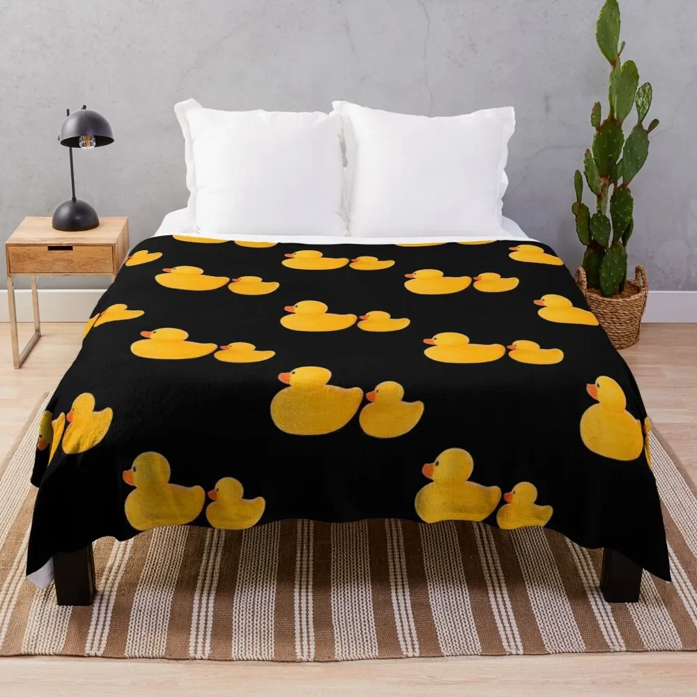 

Rubber ducks Throw Blanket Loose Blankets For Baby Picnic Hairys Blankets