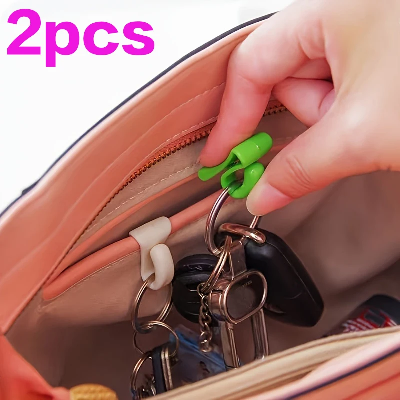 Ganchos para bolsas montados en la pared: organizadores de llaves de plástico de fácil instalación para bolsos, evita llaves perdidas, duraderos y livianos, versátiles S