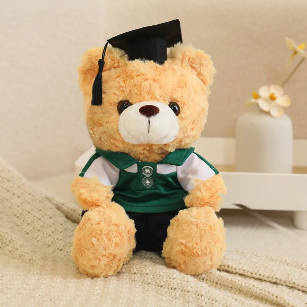 

Stuffed Toy Doctor Cap Graduation Bear Doll Cartoon with Doctorial Hat Bachelor Bear Plush Toy 23cm Sitting