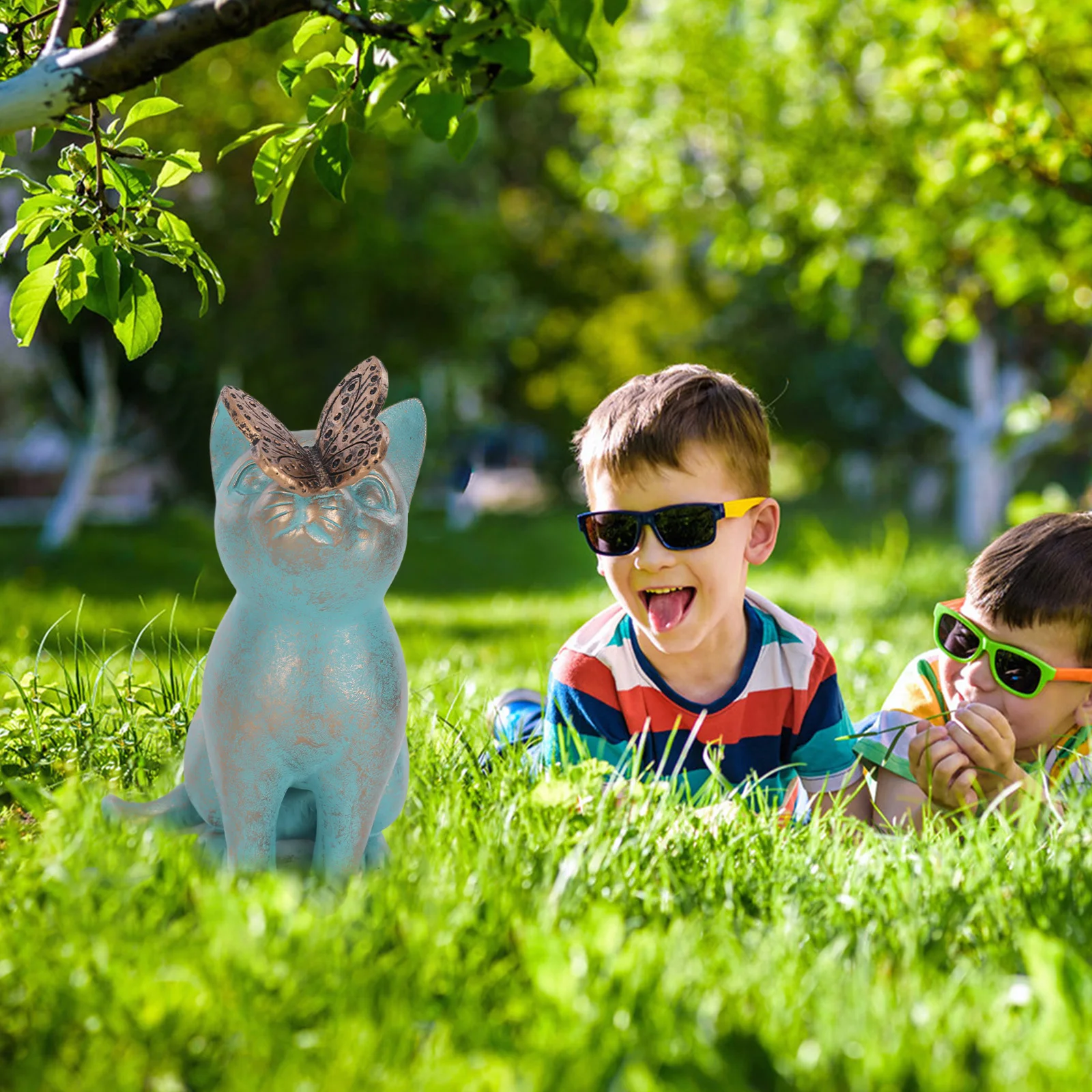 Resin Art Sculptures - Escultura de Gato de Resina, Adorno