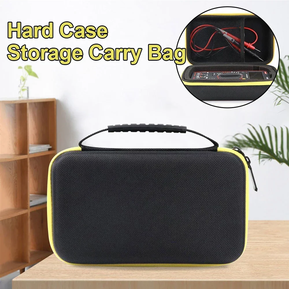 Black EVA Hard Case Mesh Pocket Storage Bag Storage Waterproof Shockproof Carry Bag with Mesh Pocket for F117C F17B F115C