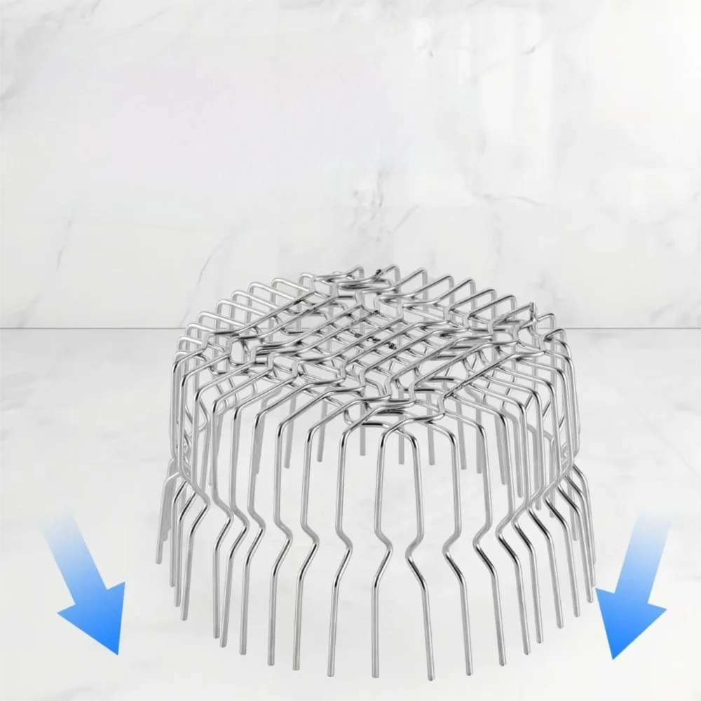 الفولاذ المقاوم للصدأ سقف الطابق استنزاف ورقة الحطام فخ مكافحة حجب مزراب الحرس سهلة التركيب شرفة غطاء الصرف #4