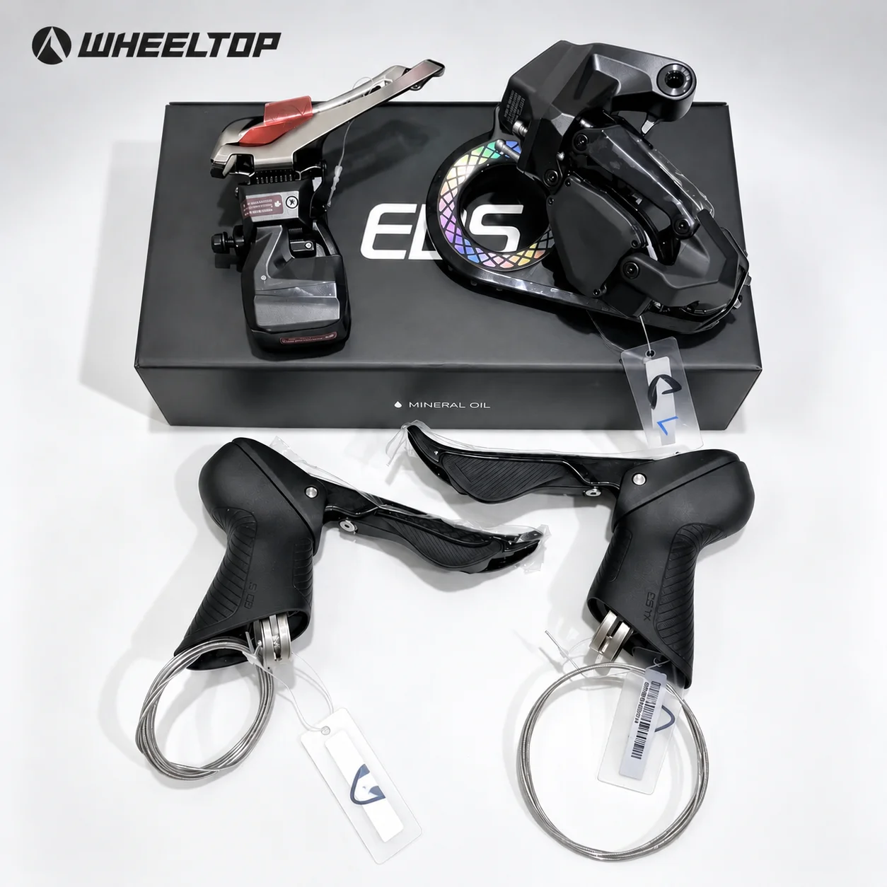 WHEELTOP EDS TX Wireless Electronic Derailleur Ceramic Bearings Carbon Fiber Iridescent Cage 2×7–14 Speed Compatible with 10-36T