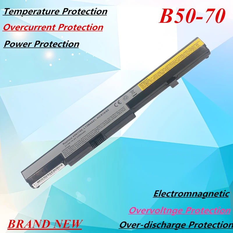 New B50-70 L13S4A01 L13M4A01 Laptop Battery for Lenovo B50-45 B40-30 B50 B50-70 B40-70 B50-30 For IdeaPad M4400A M4450 M4400