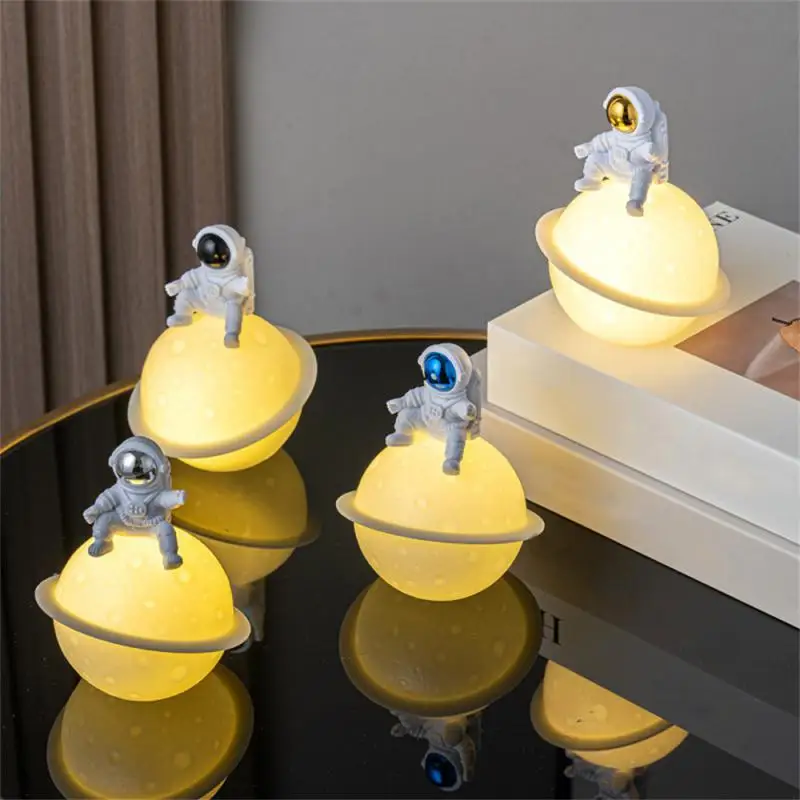 Starting Night Light Striking Charming Home Supplies Highest Evaluation Gifts For Children Astronaut Night Light Space Theme