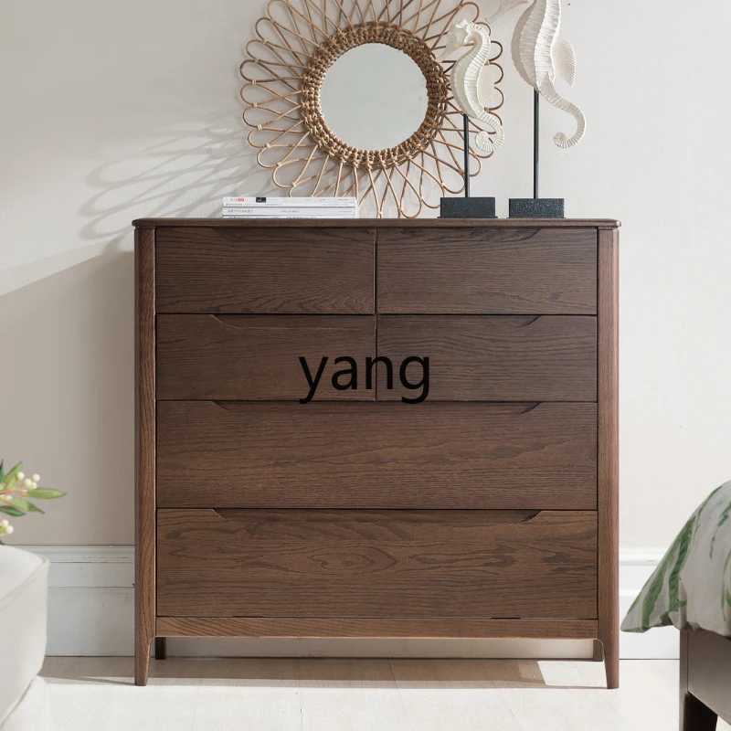 

LH solid wood six-chest cabinet log storage hall cabinet bedroom furniture