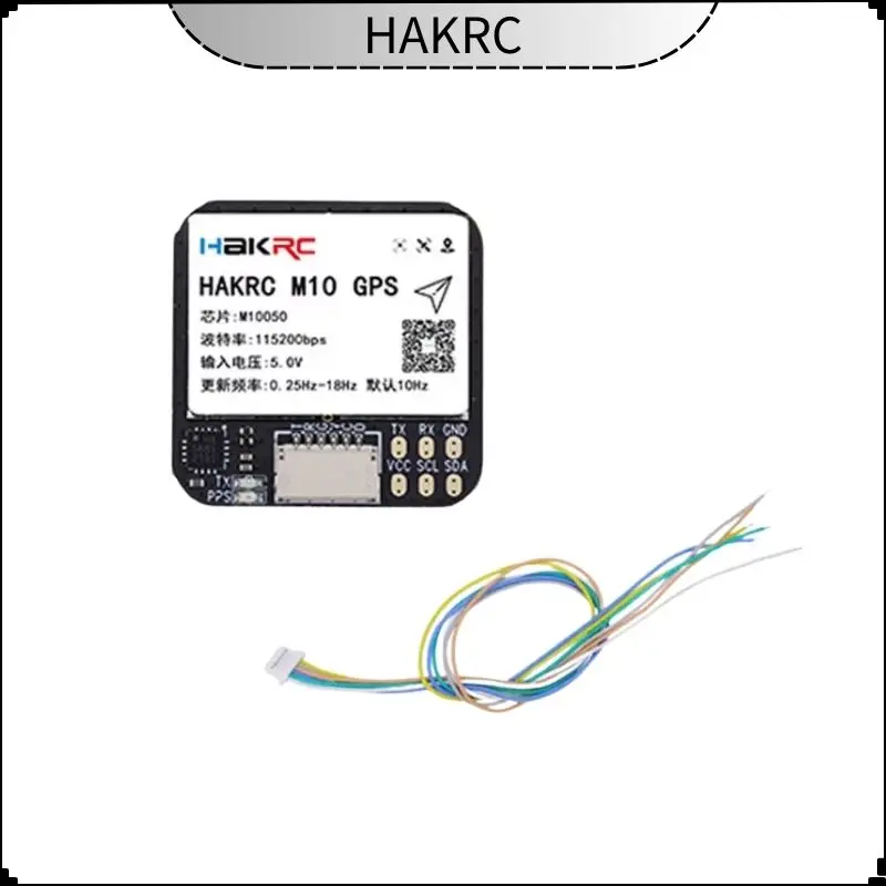 

GPS-модуль HAKRC M10 с компасом QMC5883, двойной протокол, вход 5 В, 25x25 мм для RC FPV самолета дальнего действия