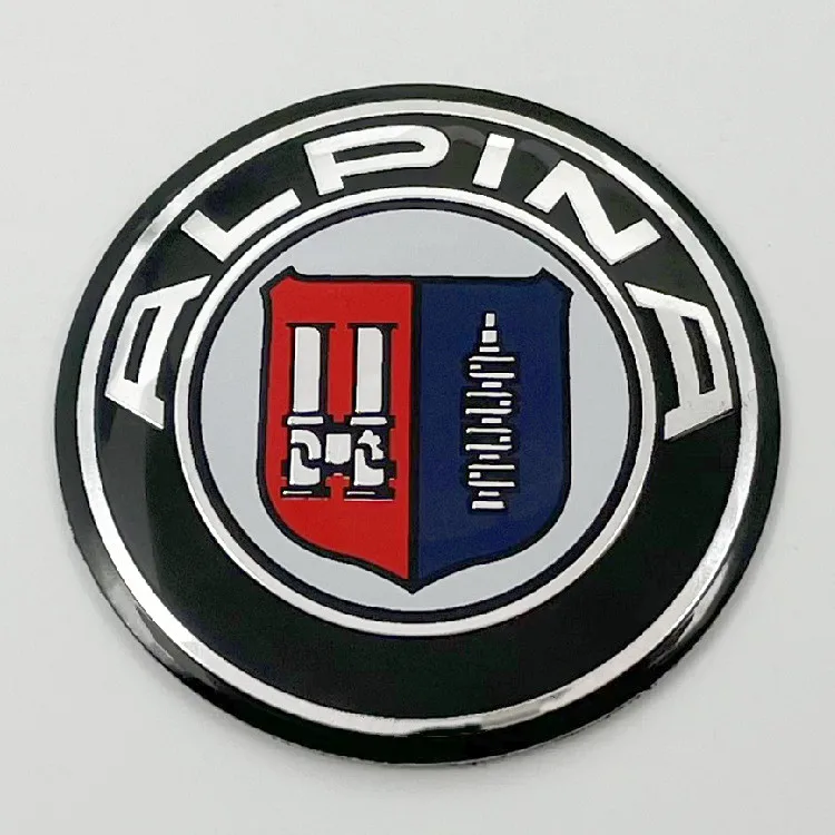 4pcs 56mm 60mm 65mm 68mm ALPINA 3D Logo Wheel Hub Center Caps Rims Dust-Proof Cover Car Sticker Badge Emblem Auto Accessories