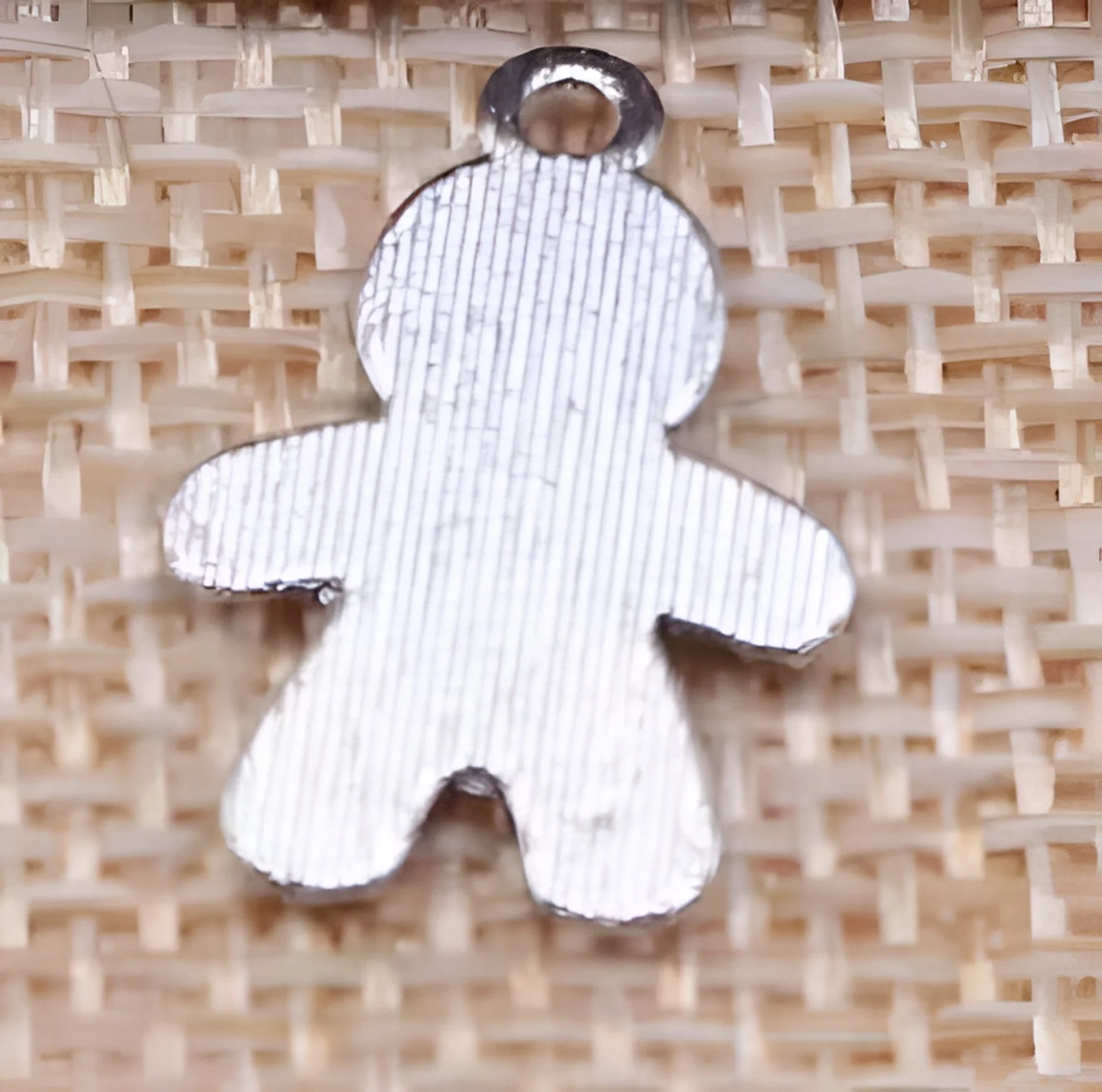 25pcs   18x12mm   Alloy matel gingerbread  man pendants      HWEF3651