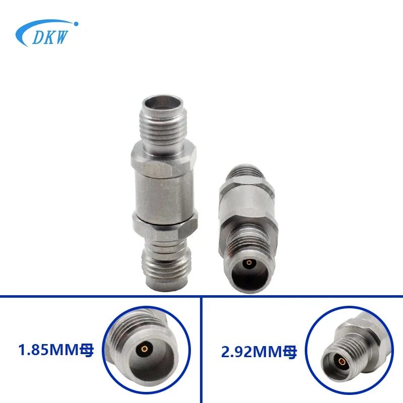 

1.85MM female head to 2.92 female head millimeter wave high frequency adapter 40GHZ stainless steel