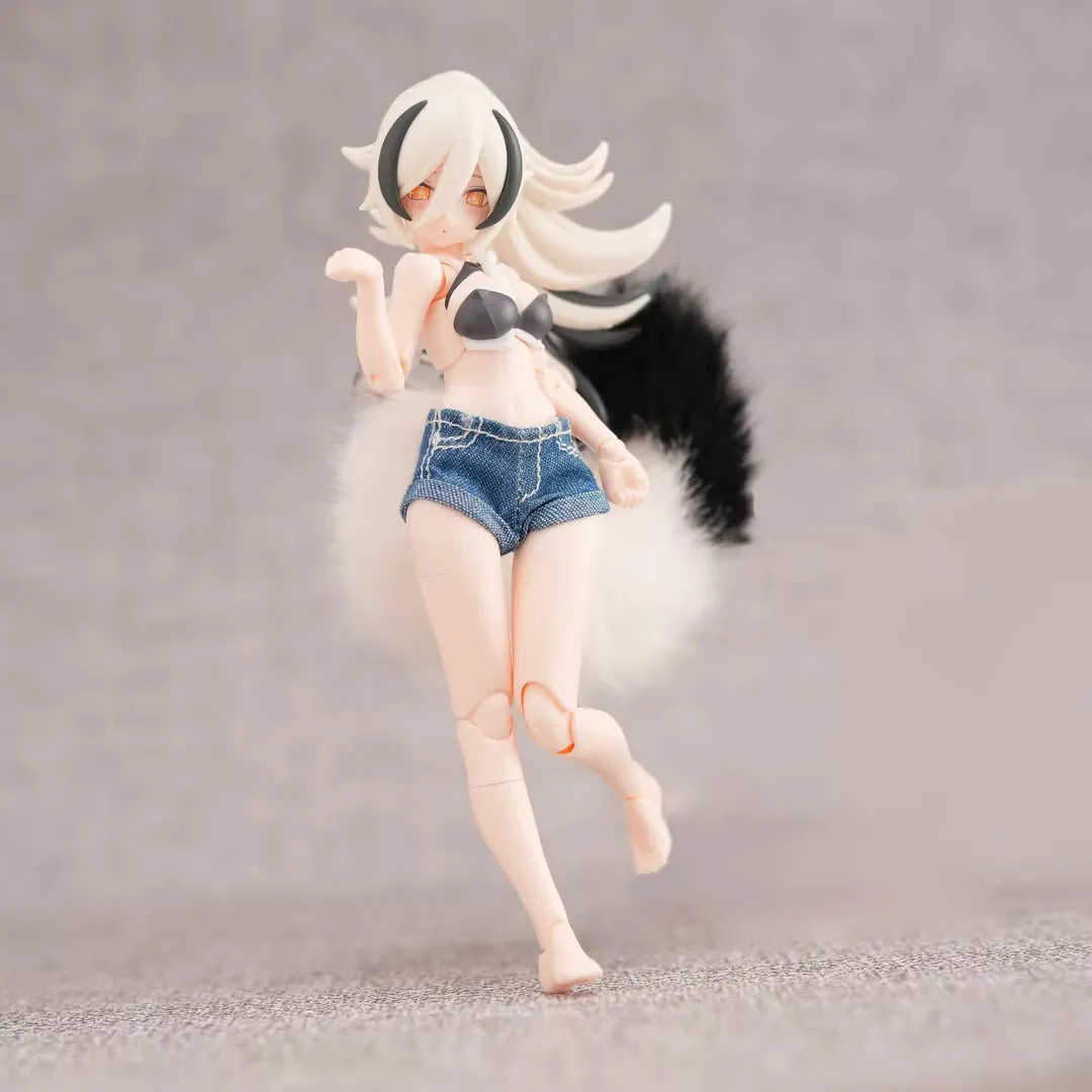 1/12 Scale Mobile Suit Girl Goddess Device Series Wolf Tails Modles DIY Accessories For 6inches Female Action Figure Model