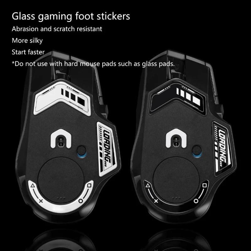 Upgraded Tempered Glass Mouse Skates Mouse Feet mouseskates for G502X Mouse High Wear-Resistance Feet Sticker Thicker Sturdier