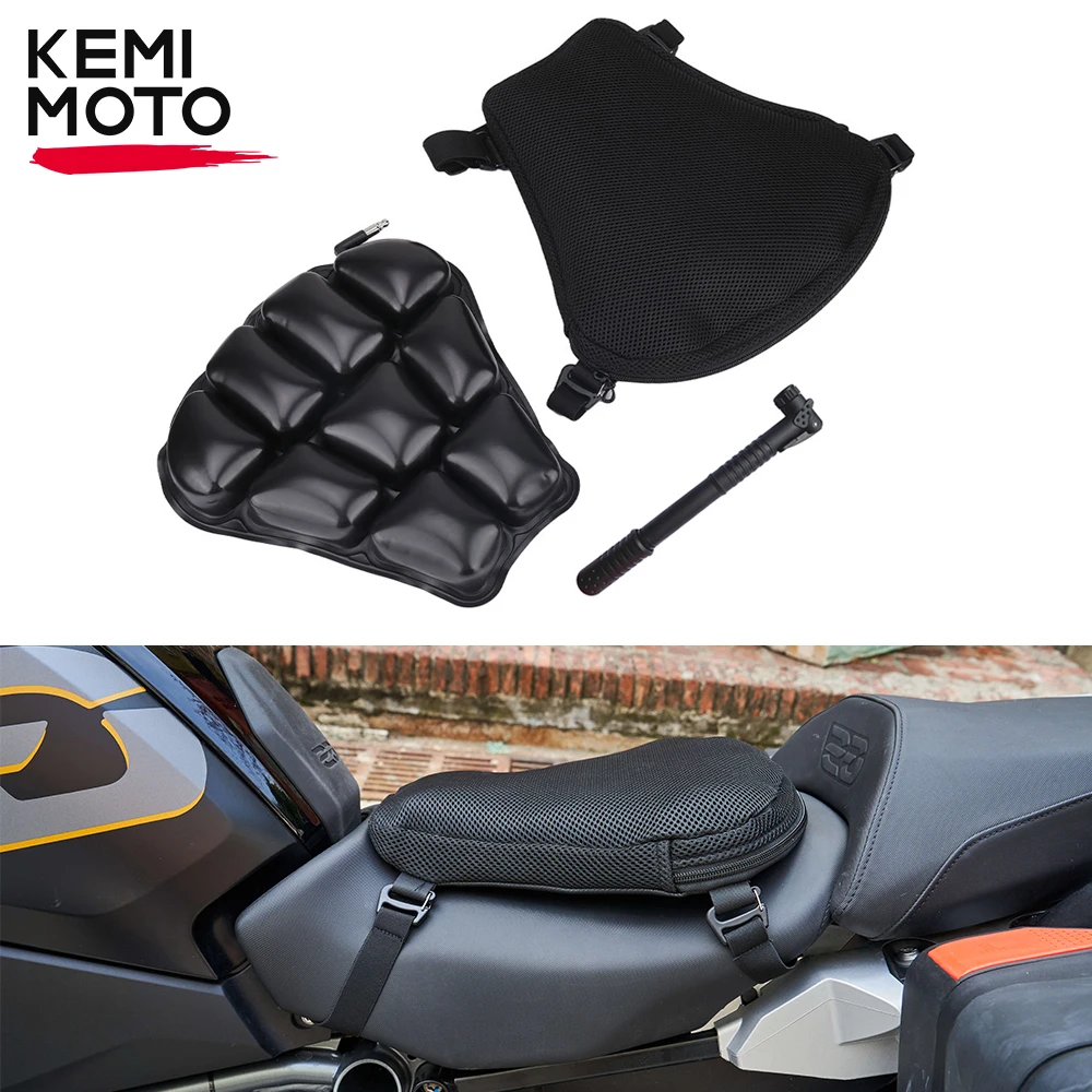 KEMiMOTO Air Pad Seat Cushion For Honda CB500X PCX MSX 125 Shadow CB1000R For GSR600 750 For KLR 650 Motorcycle Seat Cover