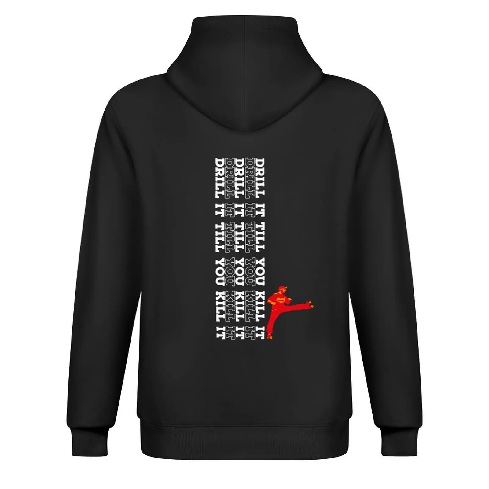 Drill It Till You Kill It TransWhite Hoodie mens clothes men wear aesthetic clothing big size hoodie