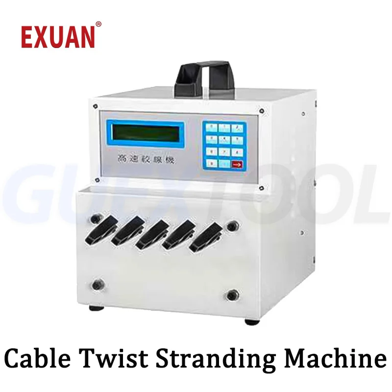 90W Electric Twisting Machine Cable Twist Stranding Machine High Quality Twist Tie Machine High Speed Five Head Twisting Tools