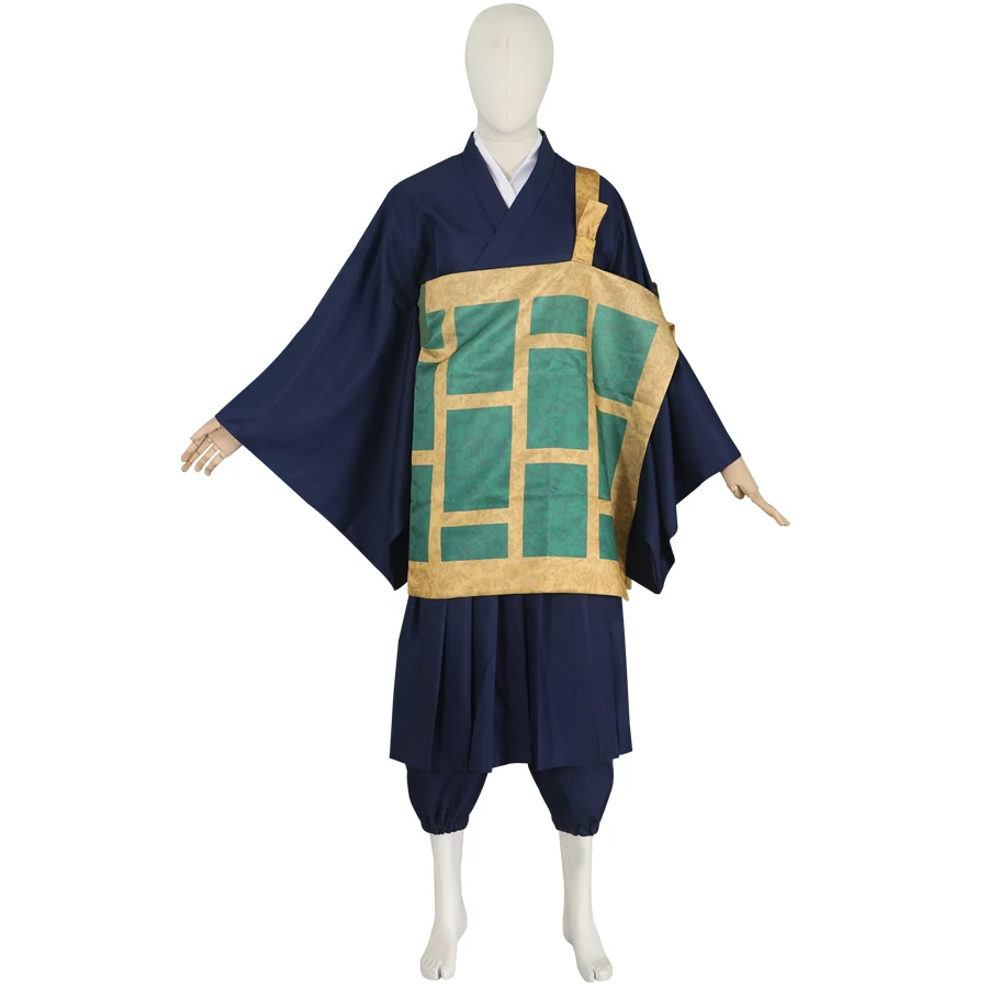 Anime Geto Suguru Cosplay Costume  Taoist Priest Cloak Kimono Coat Pants Suit Mens Suit Halloween Outfit Custom