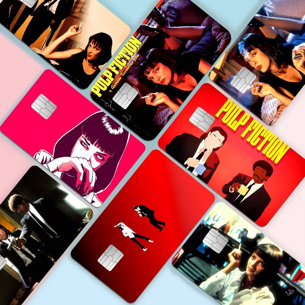 Pulp Fiction Classic Movie 100% Hot Sale Amine Credit Debit Bank Card Bus Card Film Skin Sticker