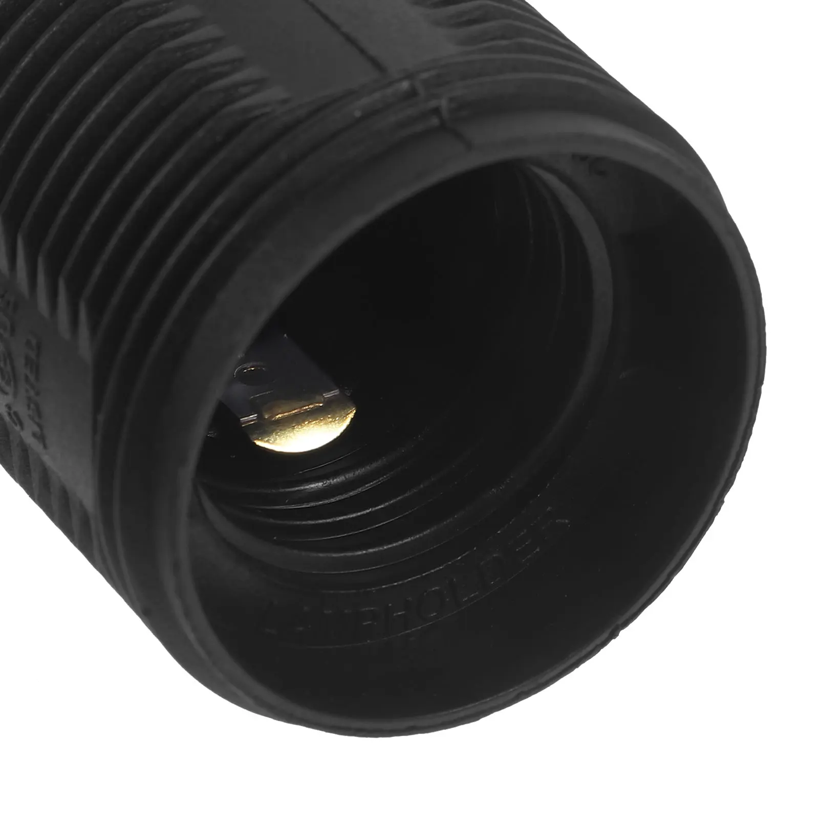 

E26 Lamp Holder Black Threaded Socket 250V Voltage Light Bulb Parts for DIY Desk Pendant Lamps Car Lampshade E26 Base