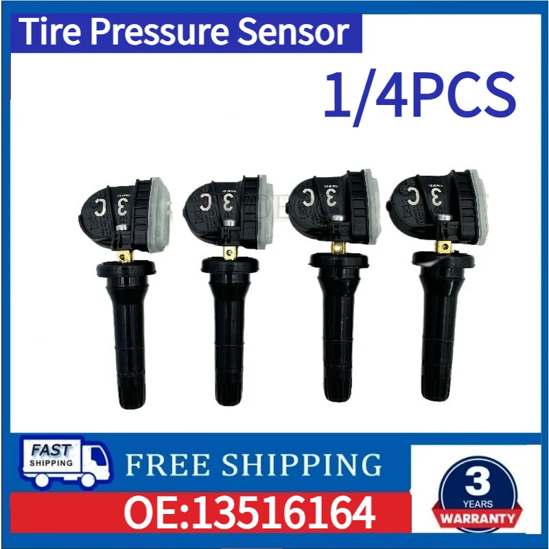 1/4PCS 13516164 for 2018-2023  Chevrolet Equinox Tire Pressure Sensor for GMC Sierra Yukon Cadillac Camaro Bolt EV TPMS Sensor
