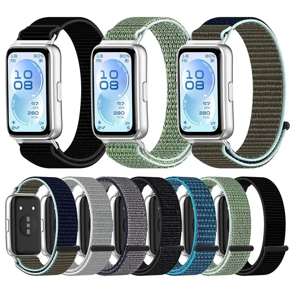 Für Huawei Band 11/11pro Nylon-Schlaufenarmband, verstellbares Ersatz-Nylonarmband, Armband, Uhrenarmband, Zubehör