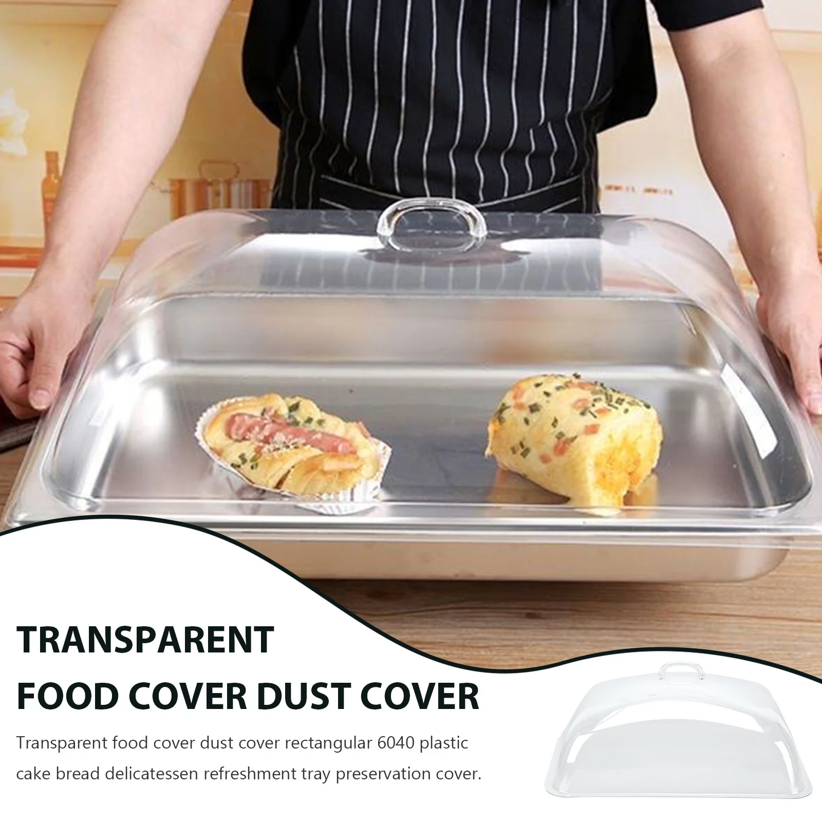 

Transparent Food Kitchen Fresh-Keeping Reusable Dish Lid Cake Cover Plate Pp Cover Heat Preservation Cooking Tool