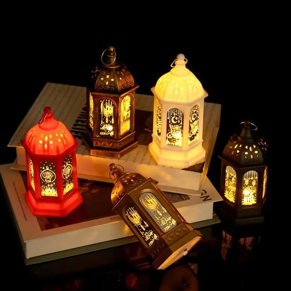 Muslim Ramadan Decor Lantern Ornament EID Mubarak LED Festival Night Light Eid Al Adha Gift Gurbang Ramadan Decoration for Home