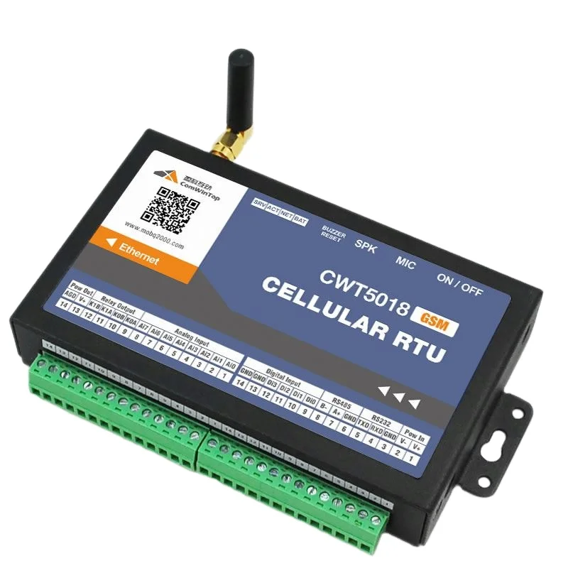 CWT5018 4DI 2DO 8AI Modbus MQTT Iot M2M Gateway Wireless Device Hardware Service Automation Monitoring Communication System