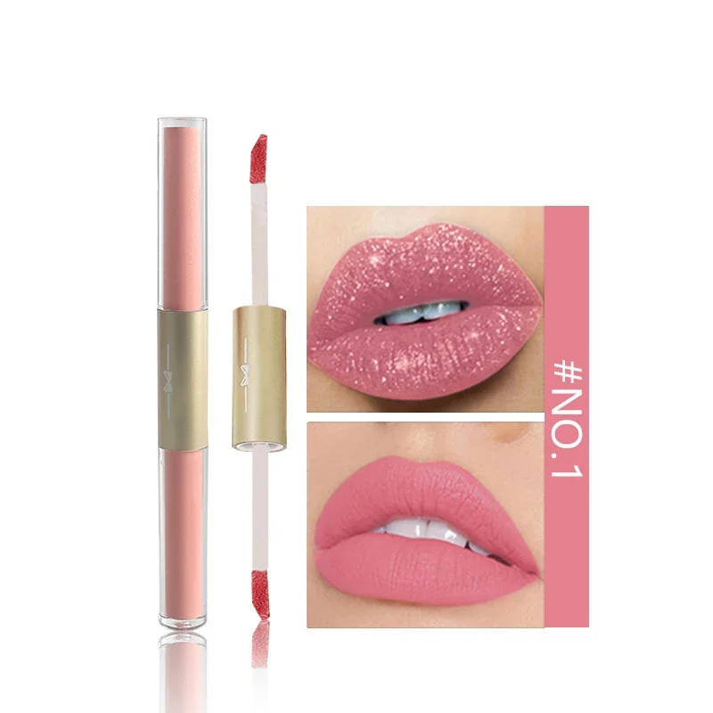 Brillo de labios 2 en 1 mate y brillante, hidratante, glaseado de labios para niñas y mujeres, Festival de Música, maquillaje, cosmético de labios