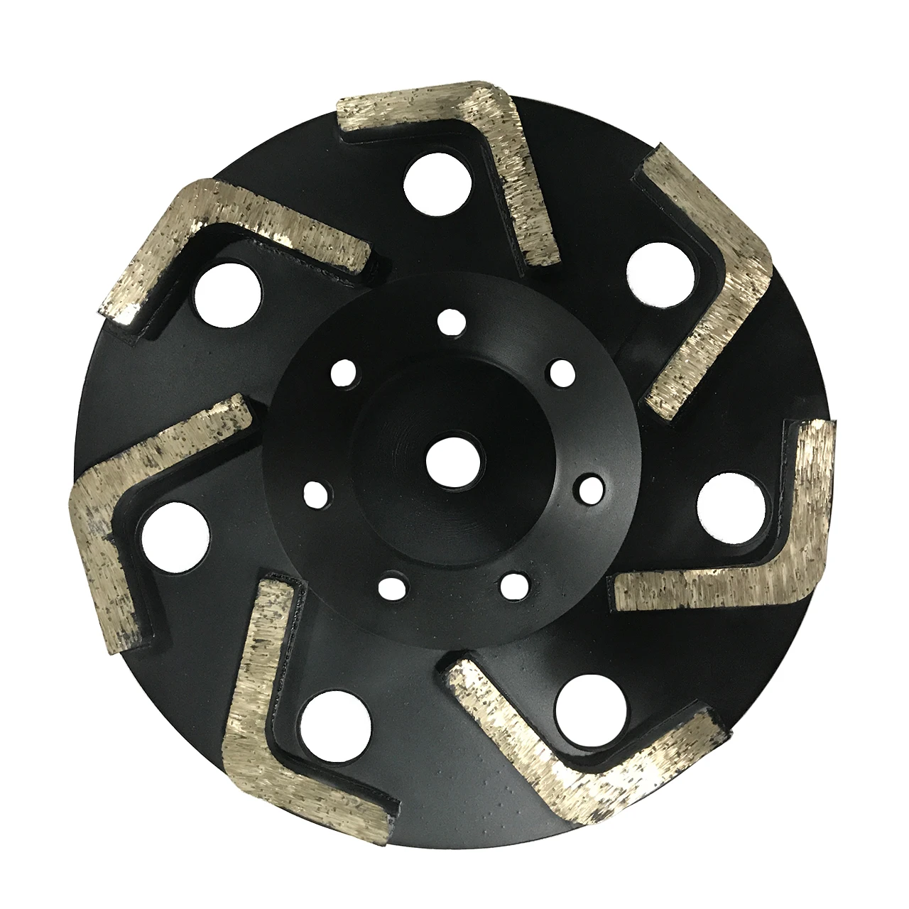 7'' L Segment Diamond Sintered Grinding Cup Wheels | 180mm L Tooth Abrasive Concrete Granite Marble Grind Discs Thicken Segments