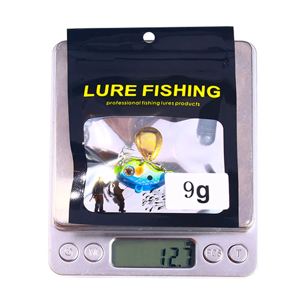 HENGJIA Rotierender VIB-Vibrationsköder aus Metall, 9 g, 13 g, 16 g, 22 g, Spinner, sinkender Löffel, Pin, Kurbelköder, Pailletten, Köder, Angelgerät – Detail 5
