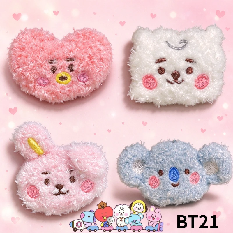 BT21 BT21 minini cartoon cute big head doll plush pendant kawaii korean backpack pendant accessories animation peripheral wholesale - Aliexpress Deal