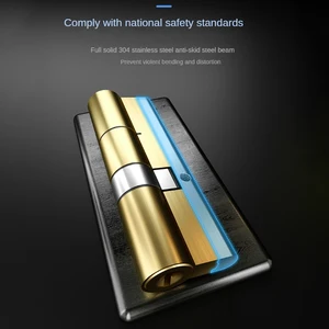 Cilindro De Bloqueio De Cobre Doméstico Padrão Europeu, Super Nível C, Porta Anti-roubo, 8 Chaves Mestra, Alta Qualidade 10 principais vendas cilindro de - №9