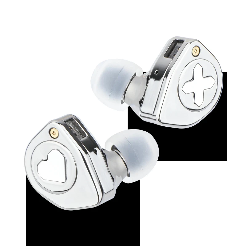 EW300 1DD+1Planar+1PZT Hybrid Driver IEM HIFI Earphones with Detachable Nozzles Silver-Plated OFC IEM Cable for Musician view 2