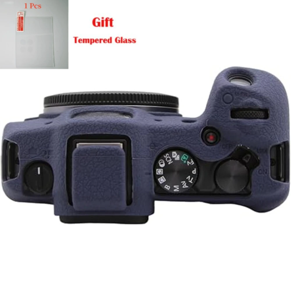 غطاء سيليكون للكاميرا، لهاتف Canon R8 DSLR، غطاء من السيليكون لحقيبة مطاطية ناعمة + فيلم مقسى مجاني #1