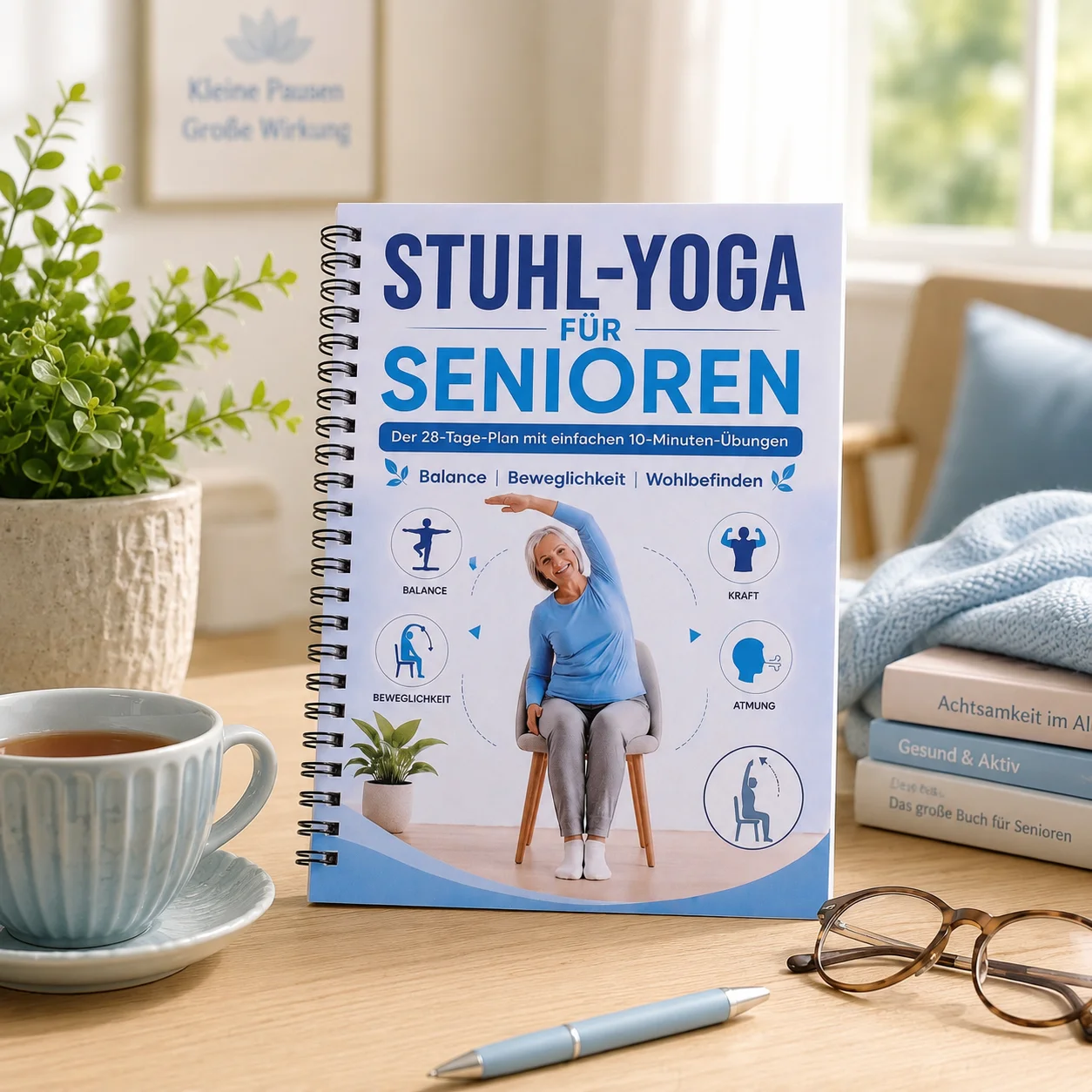 Illustrated Chair Yoga Workout - огляд і ціна Yoga Fitness Journal