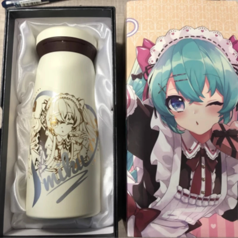 Genuine Original Hatsune Miku Water Cup Genuine Co-branded Secondary Yuan Anime Peripheral Miku Insulation Cup Sub