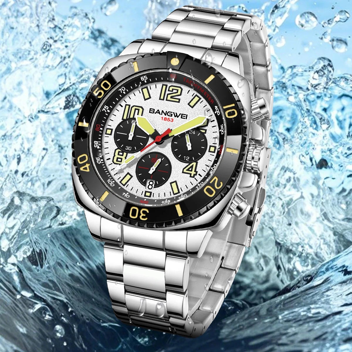 Nuevos relojes LIGE Top Band para hombre, cronógrafo, piloto de aviación, reloj de cuarzo, reloj de pulsera multifunción de lujo superluminoso