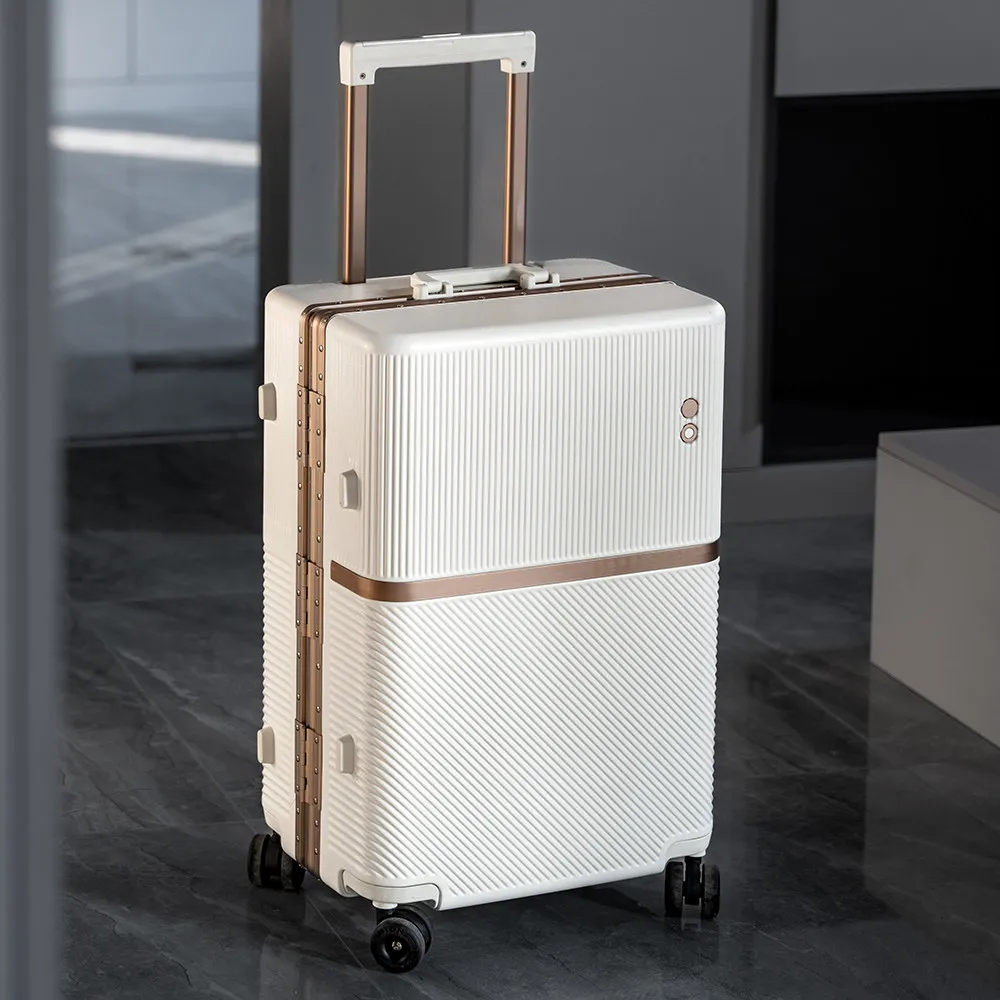 Luxury Travel Luggage 20-inch Carry-On Trolley Suitcase Sturdy Durable Thick Handle Password Fashion Case 24/26/28 Inch Sizes