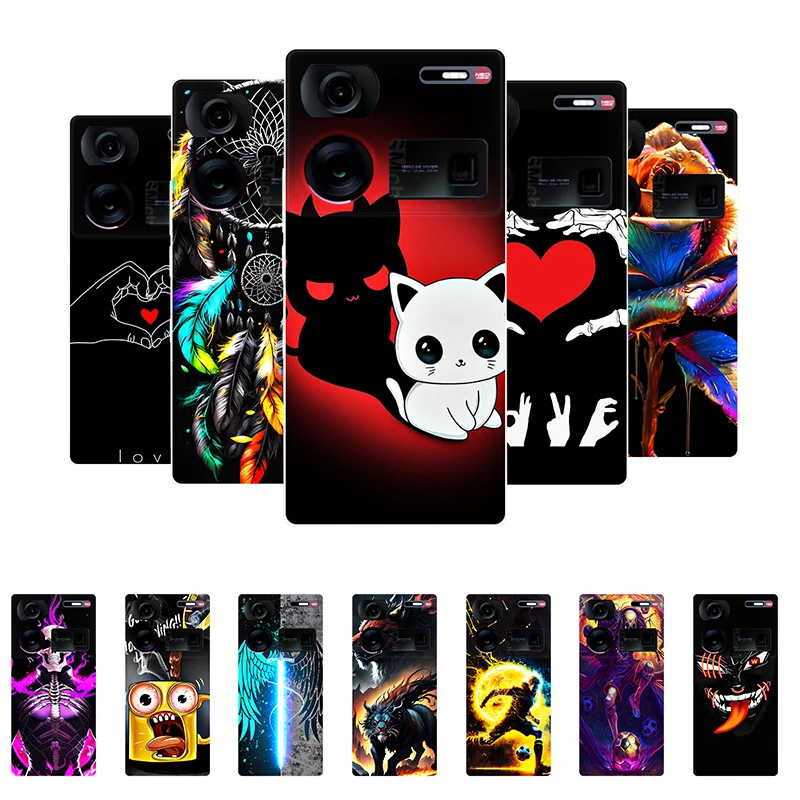 For Nubia Z60 Ultra Case Z 60 Ultra Funny Cute Silicone Soft Back Case for ZTE Nubia Z60 Ultra Cover Z60Ultra Shockproof Bumper