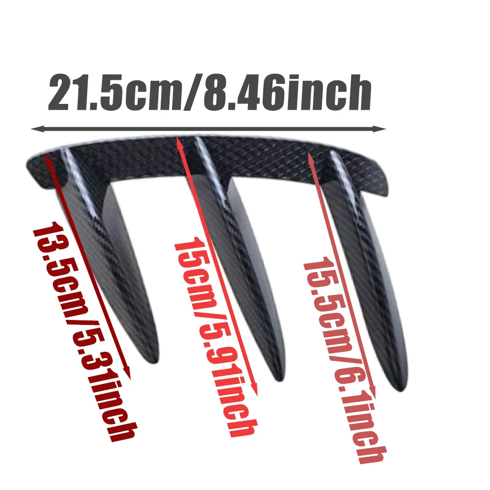 2pcs Rear Bumper Spoiler Cover Trim for Mercedes Benz A-Class W176 A160 A180 A200 A250 A260 A45 AMG Hatchback 2013-2018