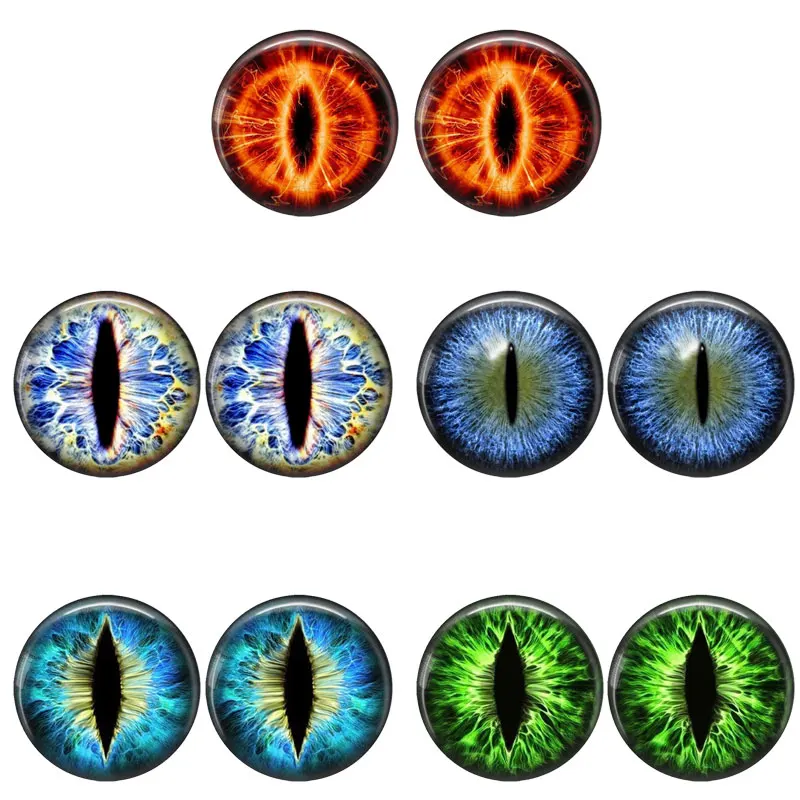 In Paris Dragon Cat Animals Toys Eyes Hot Sale 6mm 8mm 10mm 12mm 14mm 20mm Handmade Photo Glass Cabochons DIY Making Accessories