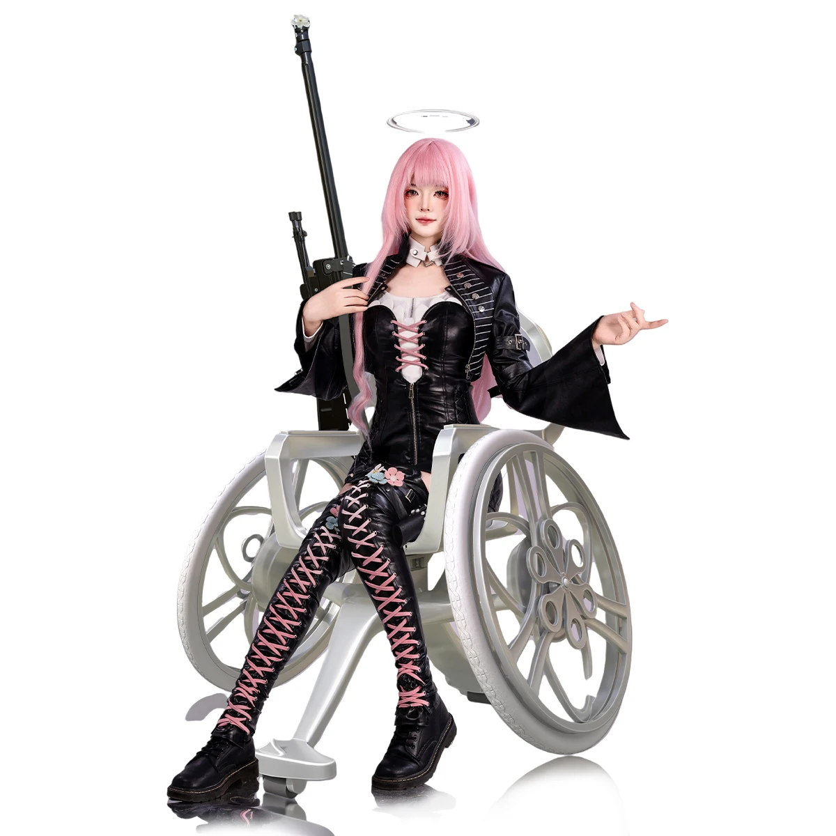 Irelia H Lemuen cos Arknights Cosplay Costume Game Lemuen PU Dress Halloween Costume