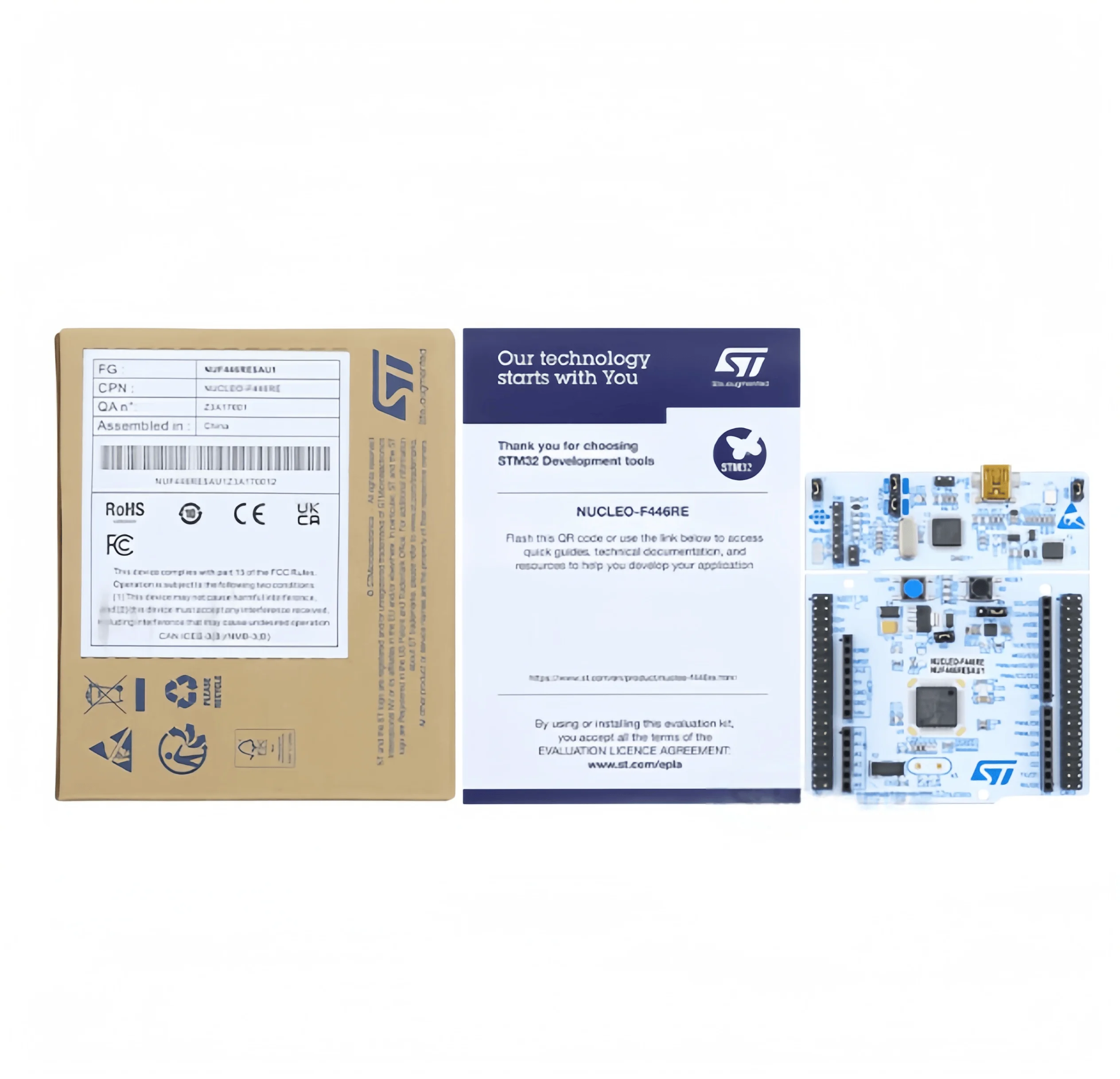

NUCLEO-F446RE STM32F446RET6 Microcontroller (MCU) Nucleo-64 Development Board